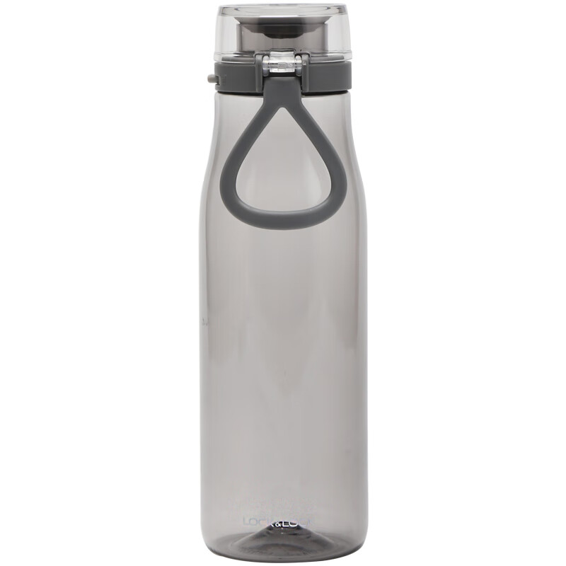 Lock & lock one click opening plastic cup tritan sports plastic water cup tea cup male and female student cup abf685gry gray 750ml