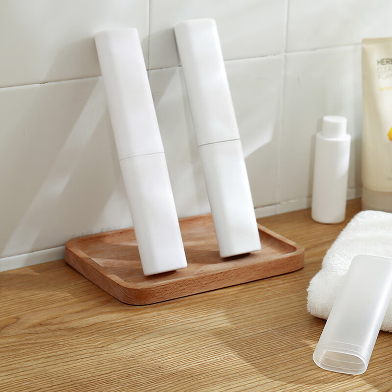 Bubm travel toothbrush box toothbrush box toothbrush storage box protection box storage device portable breathable ysh-bjd white