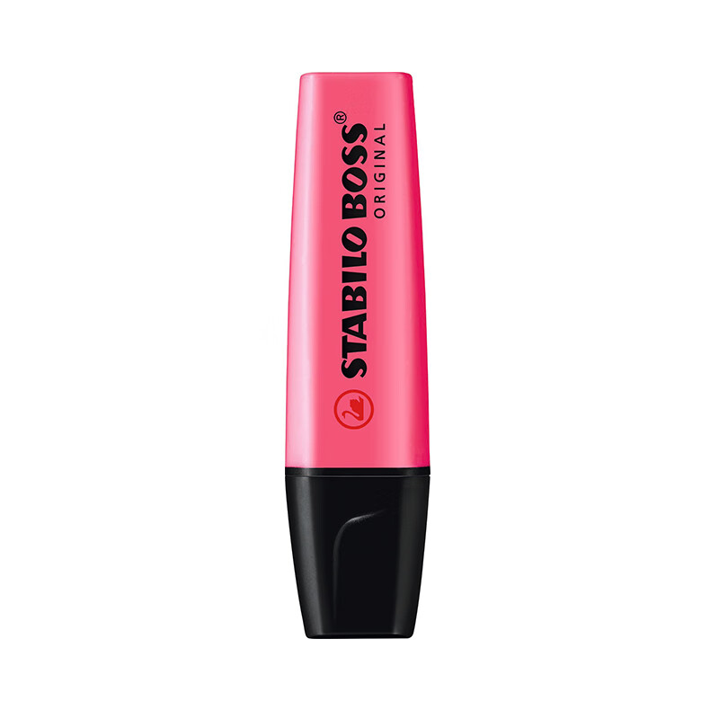 Stabilo boss fluorescent pen (pink) (70 / 56) candy color fluorescent mark students use color to draw key points, which is not easy to dry and ink