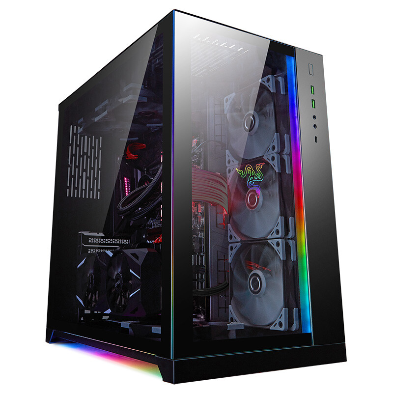 LIANLI bauhaus-o11 thunder snake version LIANLI computer case supports thunder cloud 3 three-sided water cooling and E-ATX motherboard / high tower 8-slot / dual U3 + type-C / double-sided glass