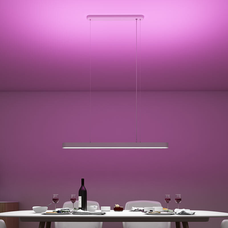 Yeelight Haoshi LED intelligent chandelier restaurant lamp bar chandelier LED strip chandelier fashion creative lamp lighting dimming and color matching voice intelligent control
