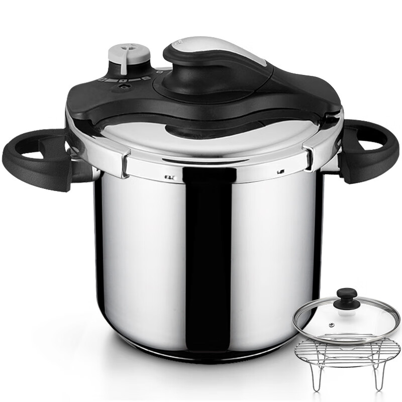 Bodeux Jinxing No. 1 series pressure cooker 8L with cooking set 304 stainless steel open fire gas induction cooker
