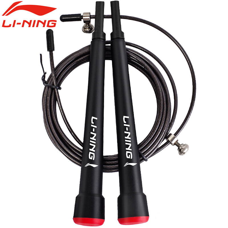 Li Ning Li-Ning steel wire rope skipping professional sports weight loss adult fitness equipment bearing special rope skipping lbdm772 black storage bag for middle school entrance examination