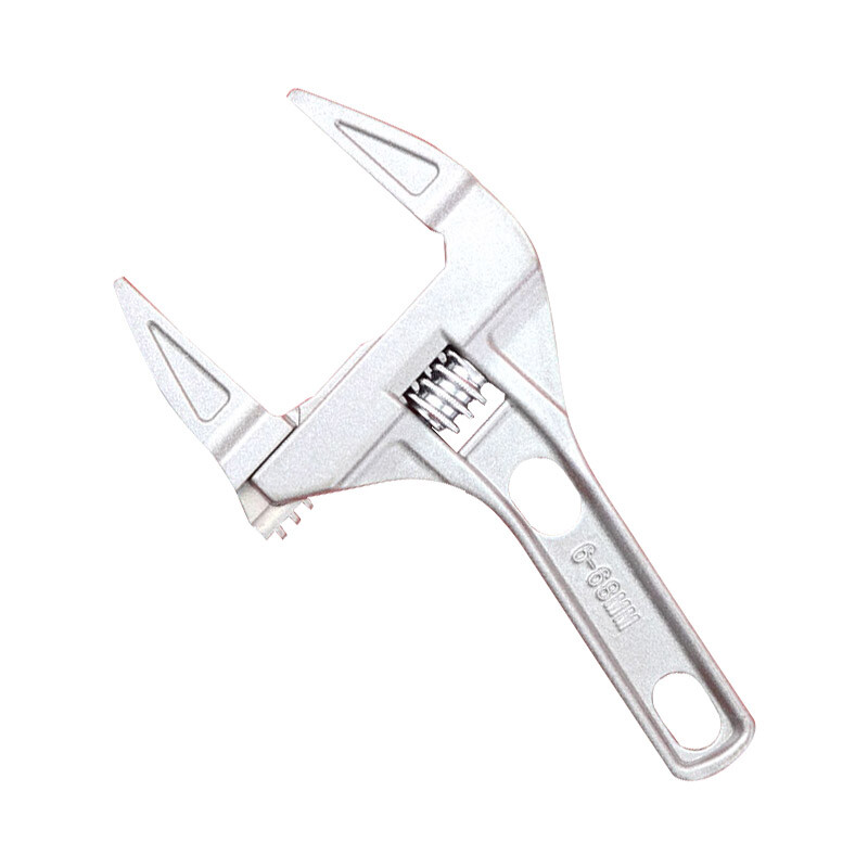 Rayenr sanitary wrench tool multifunctional short handle large opening device maintenance board sewer pipe air conditioner adjustable wrench 6-68mm nr0122