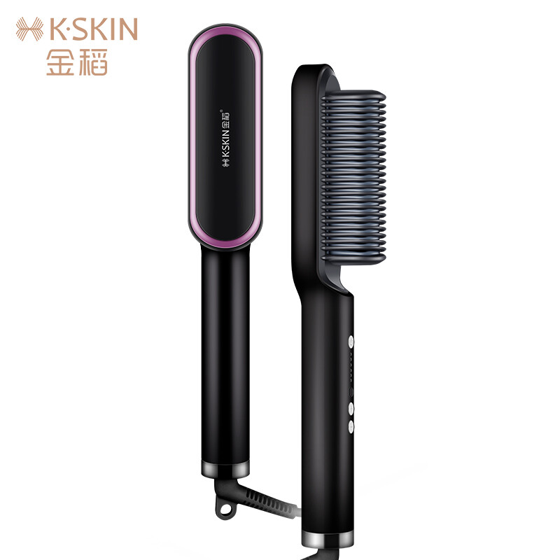 Kingdom straightener curling stick curler straightener curling dual-purpose straight hair comb splint beauty hair care comb 60s fast straight hair comb kd380 black red