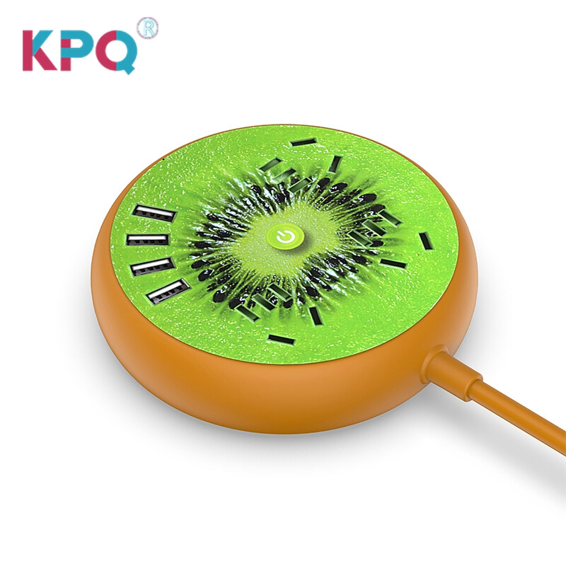 KPQ socket creativity 3.1a fast charging 3-hole intelligent multi-functional touch 4USB patch panel / row / row / patch panel / cable tray yh008 Kiwi 1.8m