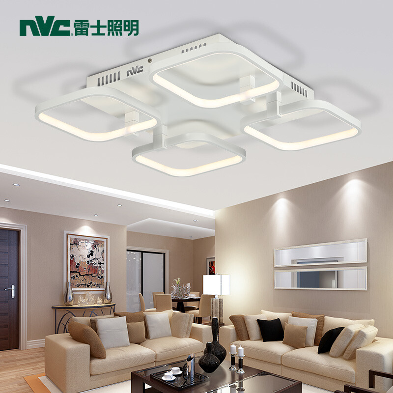NVC led ceiling lamp hollowed out MEG story post modern creative atmosphere living room lighting balcony bedroom simple modern room lamp 4 grid monochrome warm white