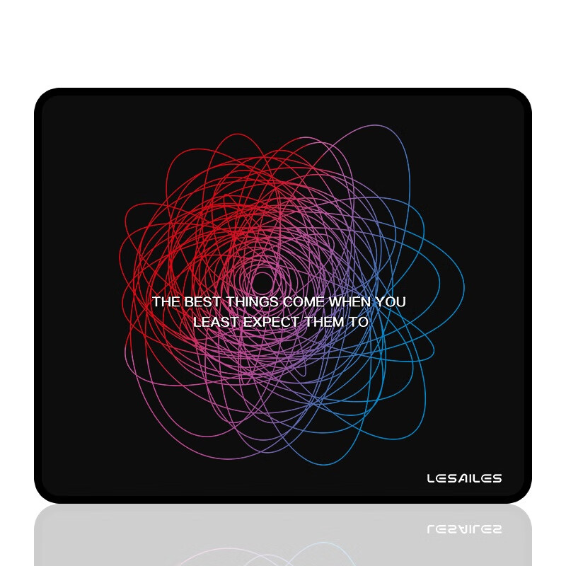 Lesailes 300 * 250 * 3mm line black game E-sports mouse pad medium lock edge computer keyboard table pad is easy to clean