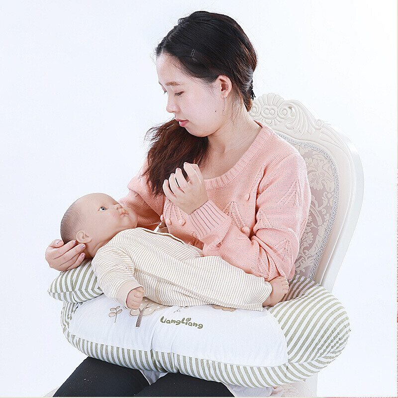 Liangliang pregnant women's waist nursing pillow (bamboo carbon U-shaped) green 70 * 55cm