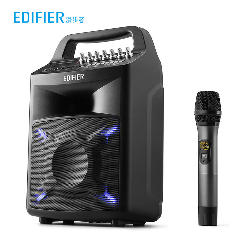 Edifier pp506 6.5-inch professional mobile audio square dance audio Bluetooth portable speaker outdoor portable audio conference audio black