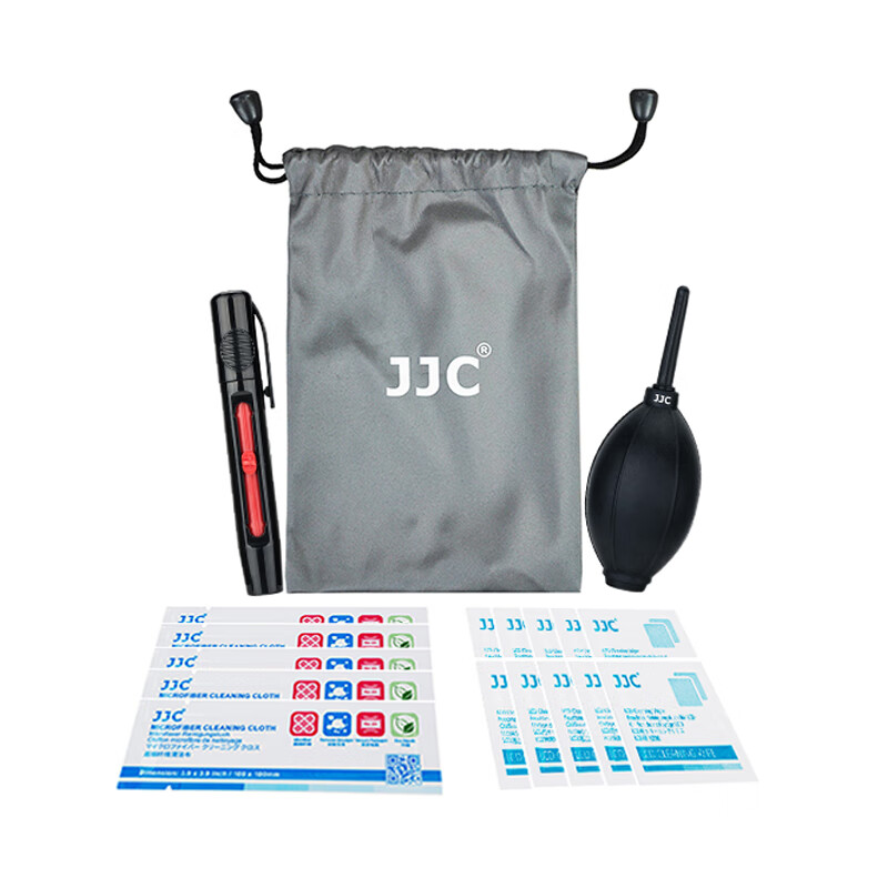 JJC camera cleaning set Canon Nikon Sony SLR micro single body cleaning tool lens cloth display screen cleaning wet towel powerful air blowing ball lens pen cleaning accessories