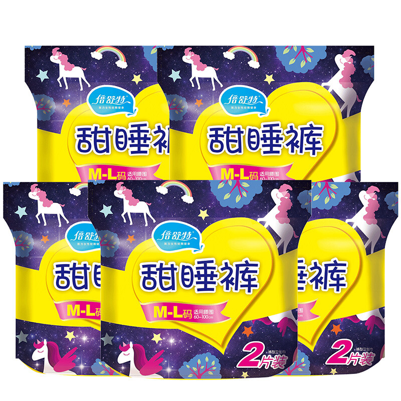 花王乐而雅(laurier)晚安裤组合装12片(m-l码)