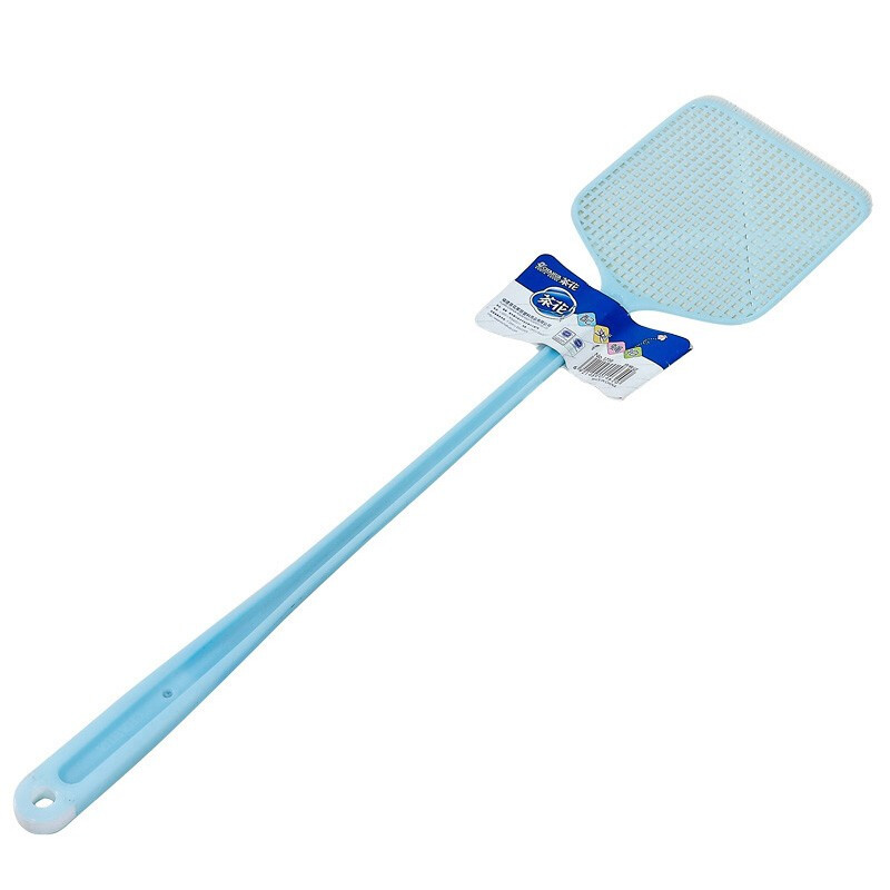 茶花（CHAHUA） 茶花塑料苍蝇拍夏季家用厨房客厅苍蝇圆形拍方形拍苍蝇拍 配夹蝇拍 随机色