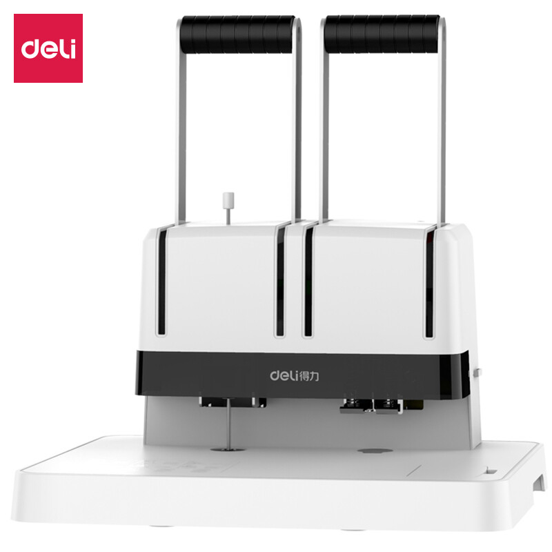 Deli labor saving financial voucher binding machine document invoice punching machine 14650