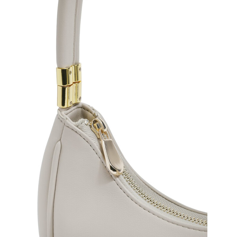 百丽包包女2023夏季新商场同款简约优雅质感单肩斜挎腋下包X9087BX3 米色 F