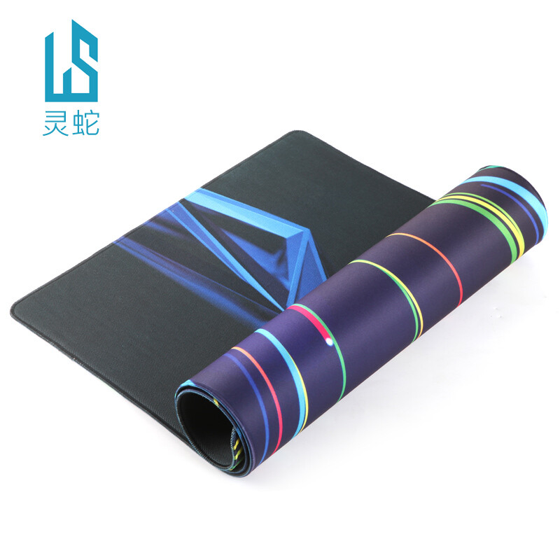 Lingshe double sided mouse pad [rough front and fine back] thick and thin integrated mouse pad S210 thick and thin integrated gift box