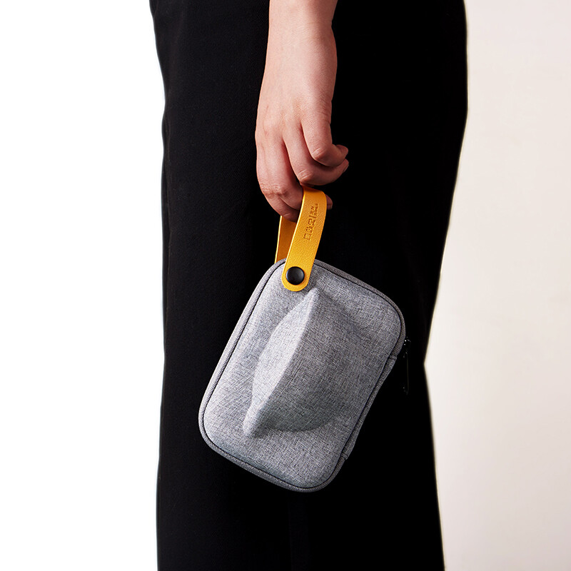 清朴堂中式便携旅行宜兴茶具紫砂杯子盖碗茶盘便携包茶器贡眉白茶茶饼套装商务礼品定制礼物礼品葵纹宝器套装