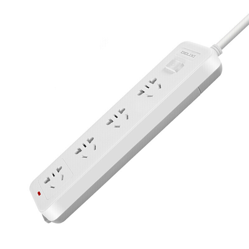 Delixi cd98j-lk4x5 new national standard socket / plug bank / patch panel / wiring board / trailing board / patch panel four position five hole general control, with a total length of 5m