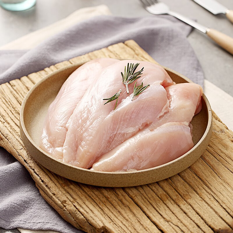 1号会员店 单冻鸡大胸 出口级食材 鸡肉鸡胸肉健身鸡胸肉鸡里脊烧烤
