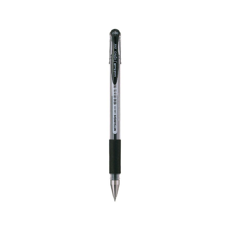 Mitsubishi (UNI) um-151 water-resistant double bead gel pen 0.38mm neutral pen financial signature pen multicolor optional (alternative core umr-1) black