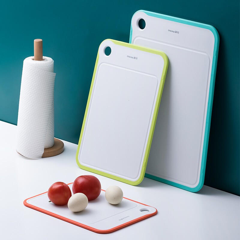 茶花切菜板砧板粘板辅食厨房塑料家用菜板架刀板壁挂面板 海波尔防滑砧板 M（024002）