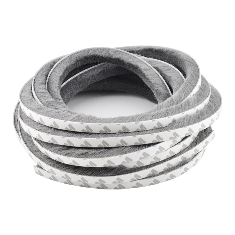 Diyin Diyin door and window sealing strip door and window seam door bottom self-adhesive sound insulation strip window wind proof anti-collision strip dust proof sealing strip sliding door sewing cabinet wool strip 9 * 15 gray 10m long