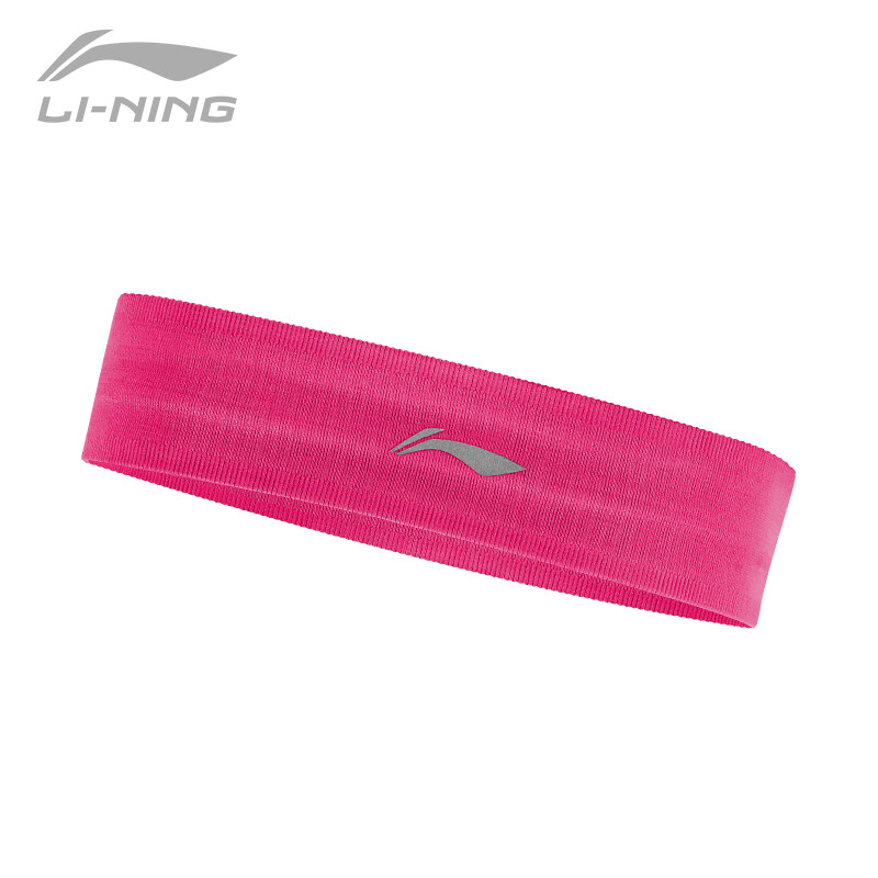 Li Ning Li-Ning sports headband men's and women's sports headband headband headband 369-3 rose red