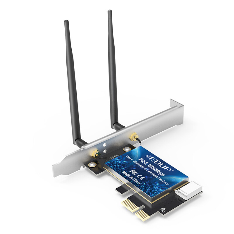 EDUP ep-9620 1200m PCI-E dual band wireless network card WiFi Bluetooth wireless module wireless network card desktop expansion card desktop computer WiFi receiver