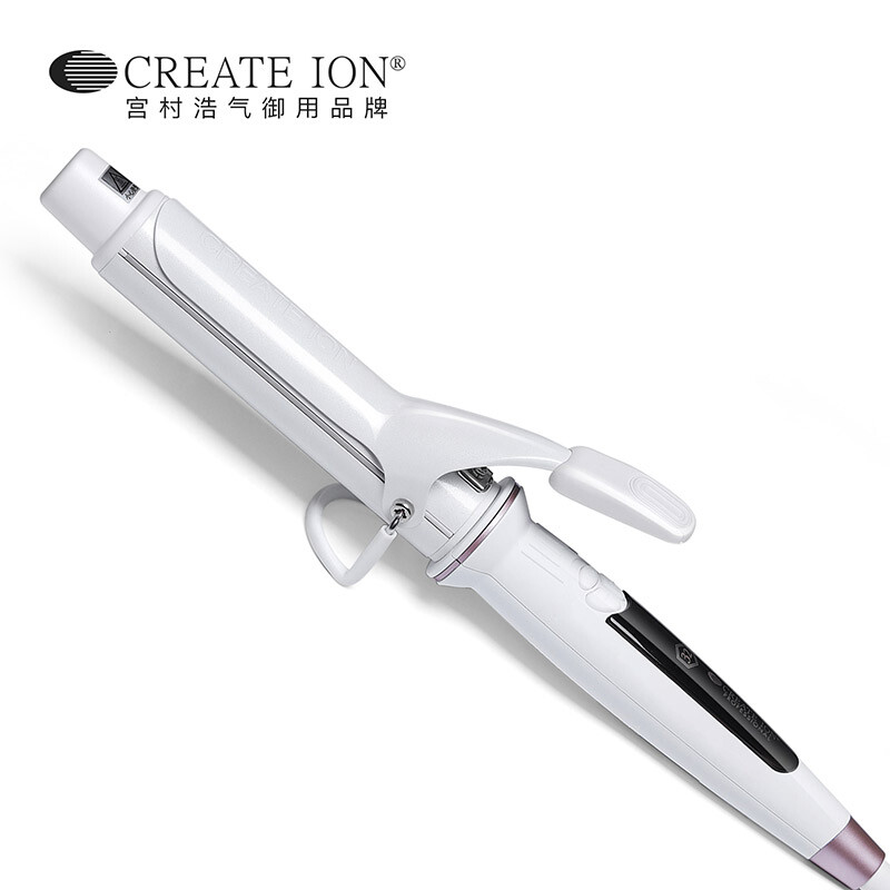 Create ion white ceramic series 32mm curling stick Japanese curler white ceramic spray glaze negative ion imported electric curling stick Miyamura Haoqi perm stick