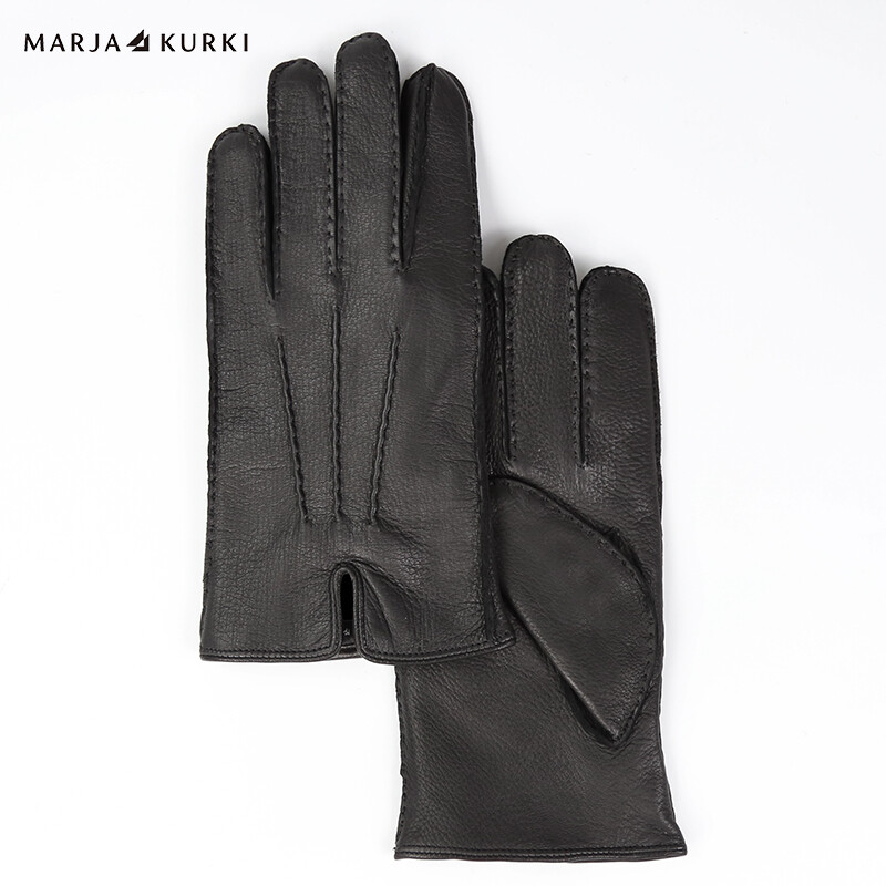 Maria Marja Kurki deerskin gloves versatile warm windproof Plush business gentleman deerskin gloves men's gift box 5gg81s299 Black s