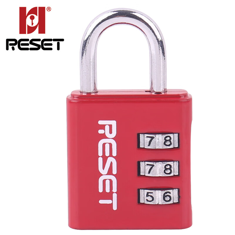 Reset rst-003 3-digit password lock padlock luggage lock gym lock backpack lock drawer password business lock red