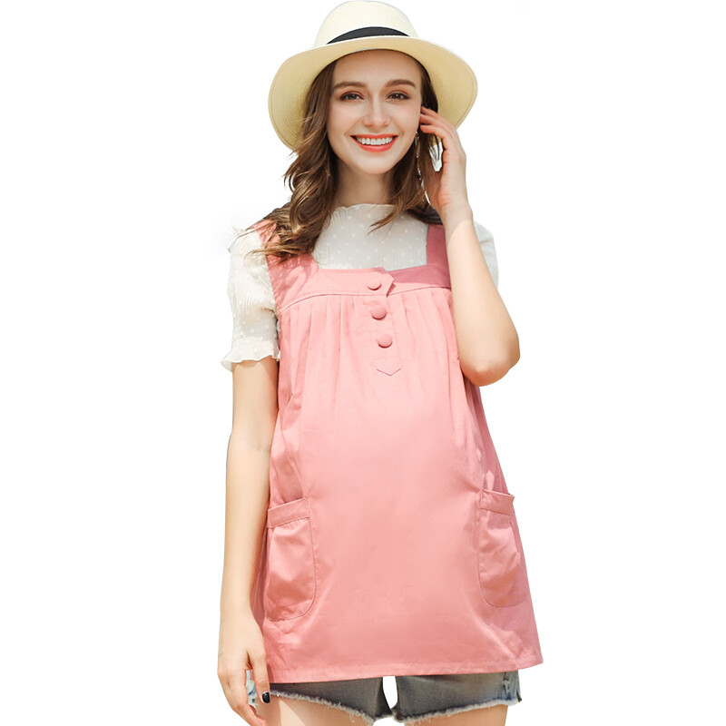 Joycleon radiation protection clothing Maternity radiation protection clothing metal fiber vest dress four seasons pink XXXL size jc8303