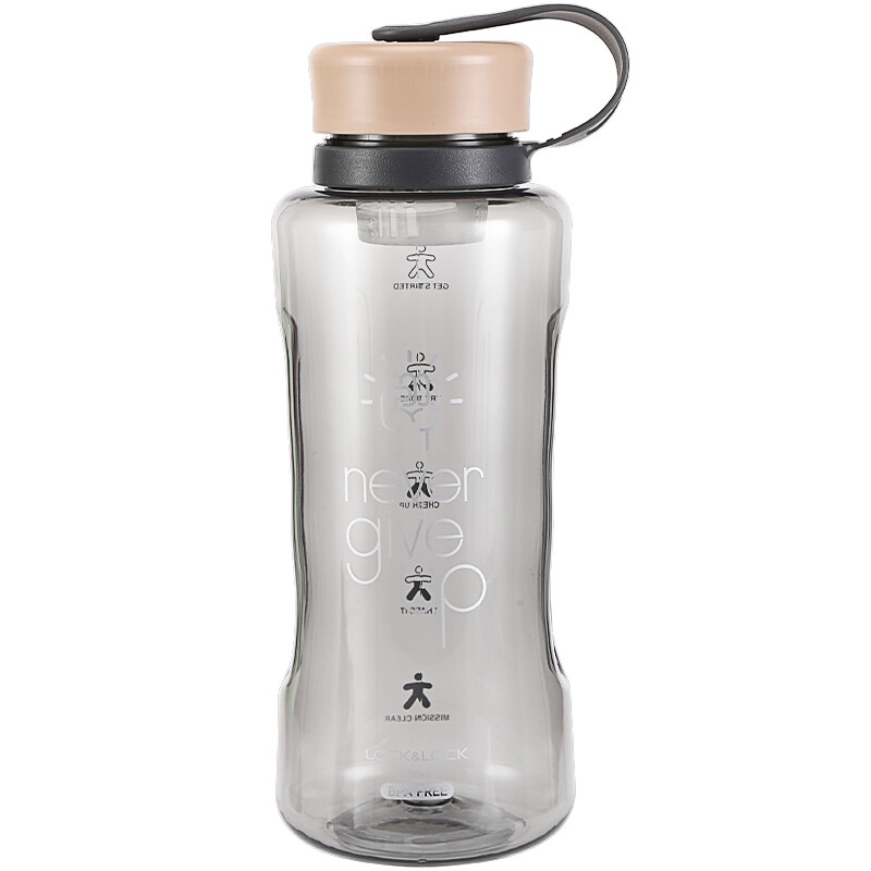 Lock & Lock tritan plastic sports cup large capacity student summer fitness kettle 1500ml abf696yred