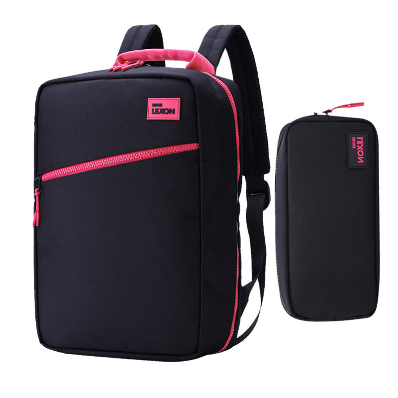 Lexon backpack computer backpack leisure laptop bag 12 / 13.3 inch backpack computer bag women's schoolbag Travel Wash Bag Pink