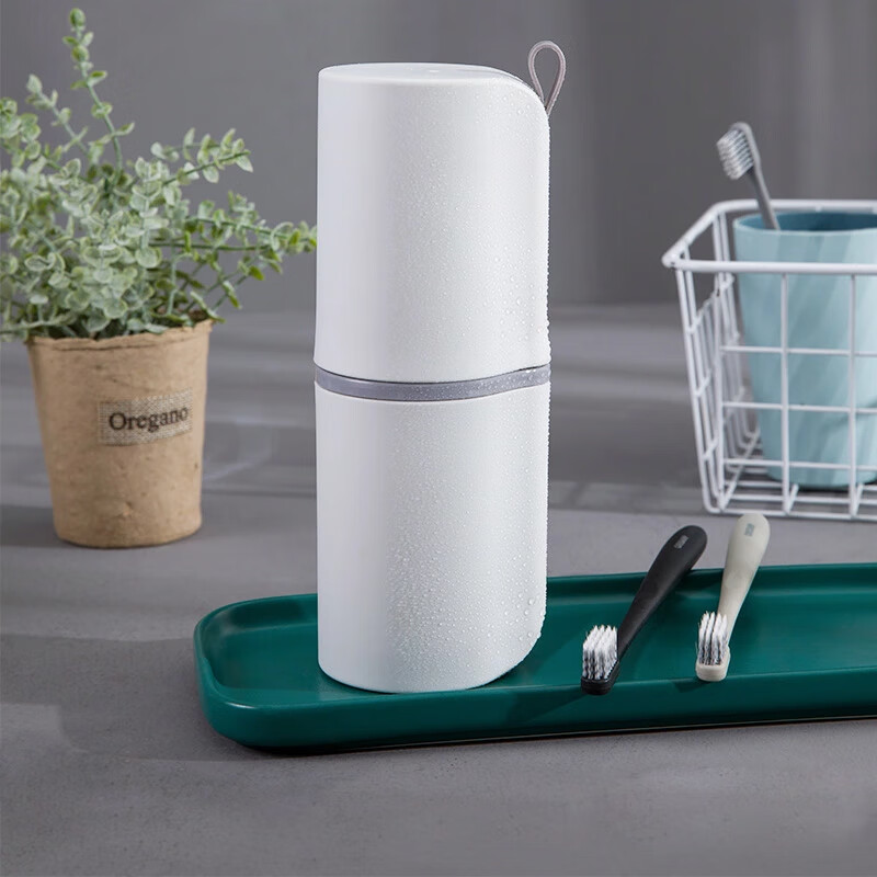 Companion line washing cup portable Nordic travel toothbrush storage box mouthwash cup outdoor business trip home washing set bl9237 Ivory