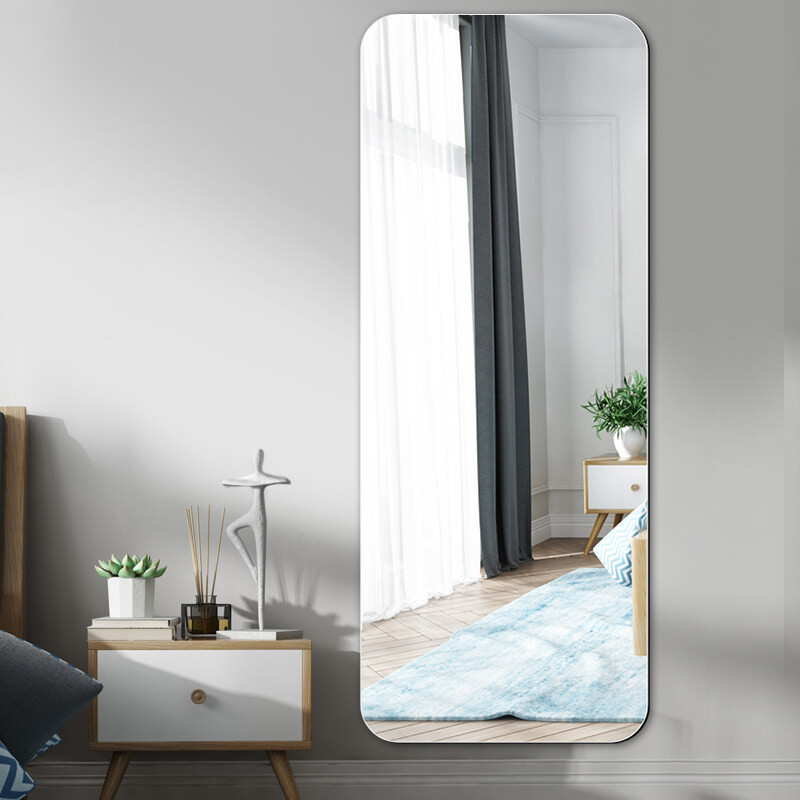 Foojo mirror dressing mirror hole free cosmetic mirror wall hanging dressing mirror fillet 30 × 120cm