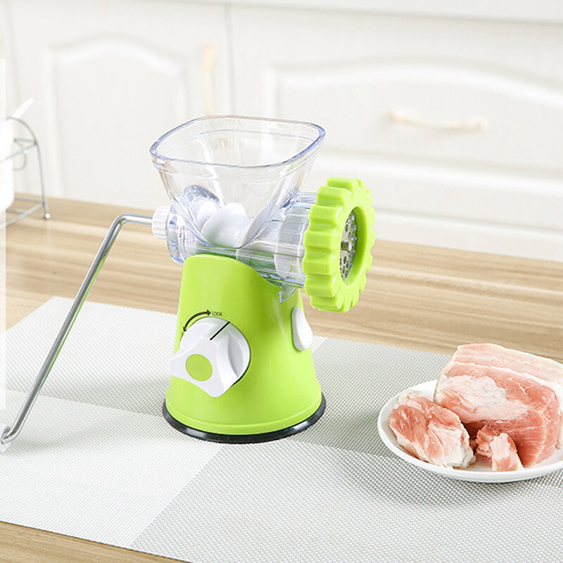 Fully suitable for manual household multifunctional meat grinder, sausage filling machine, minced meat mincing machine, sausage filling machine, dumpling filling machine, garlic stirring machine, auxiliary food machine, green