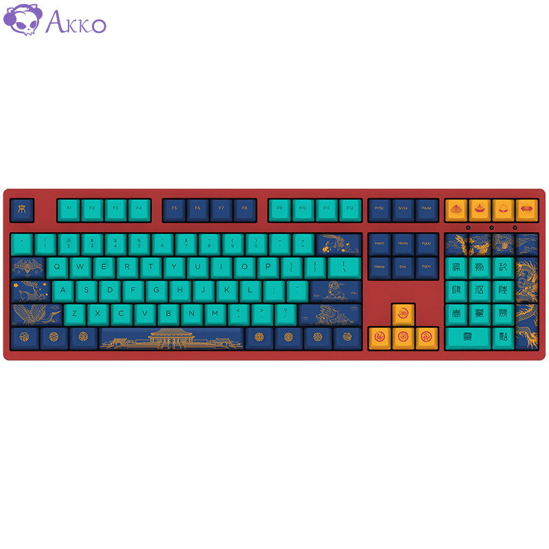 Akko 3108 V2 World Tour Beijing wired mechanical keyboard game keyboard E-sports 108 key full size cherry axis cherry tea axis
