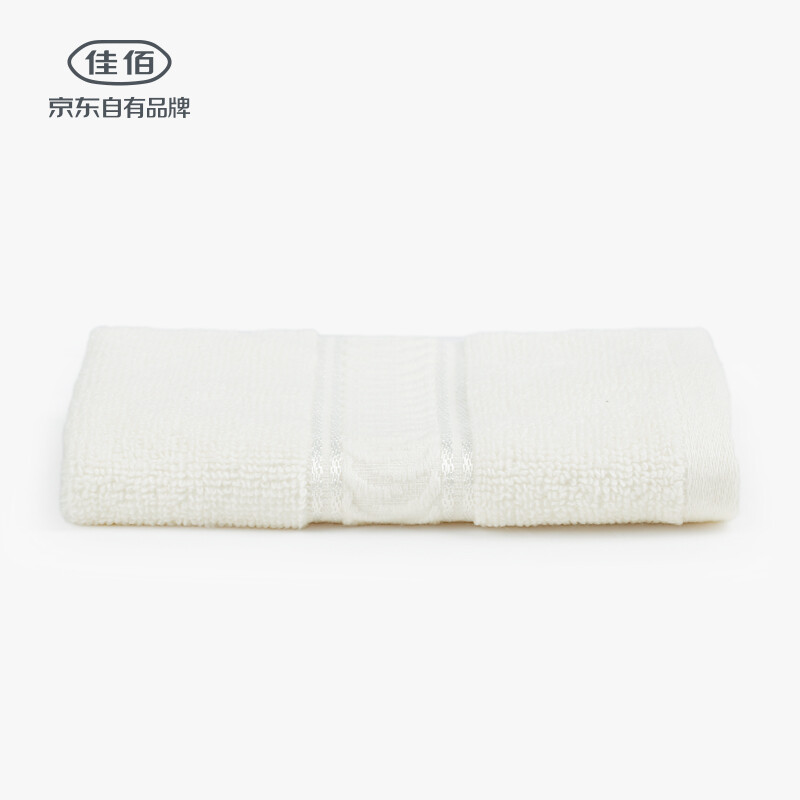 Jiabai pure cotton towel yarn plain cotton thickened soft absorbent square towel beige 32cm * 32cm / 45g / strip