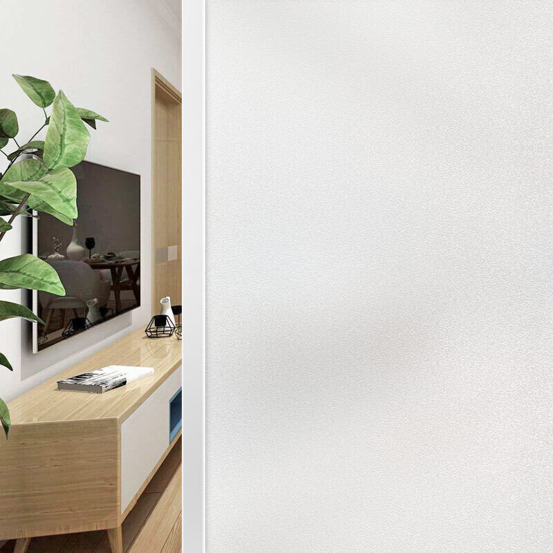 Fuju glue free electrostatic Glass Sticker glass film transparent opaque office glass film door sticker window sticker 90 * 200cm white frosted