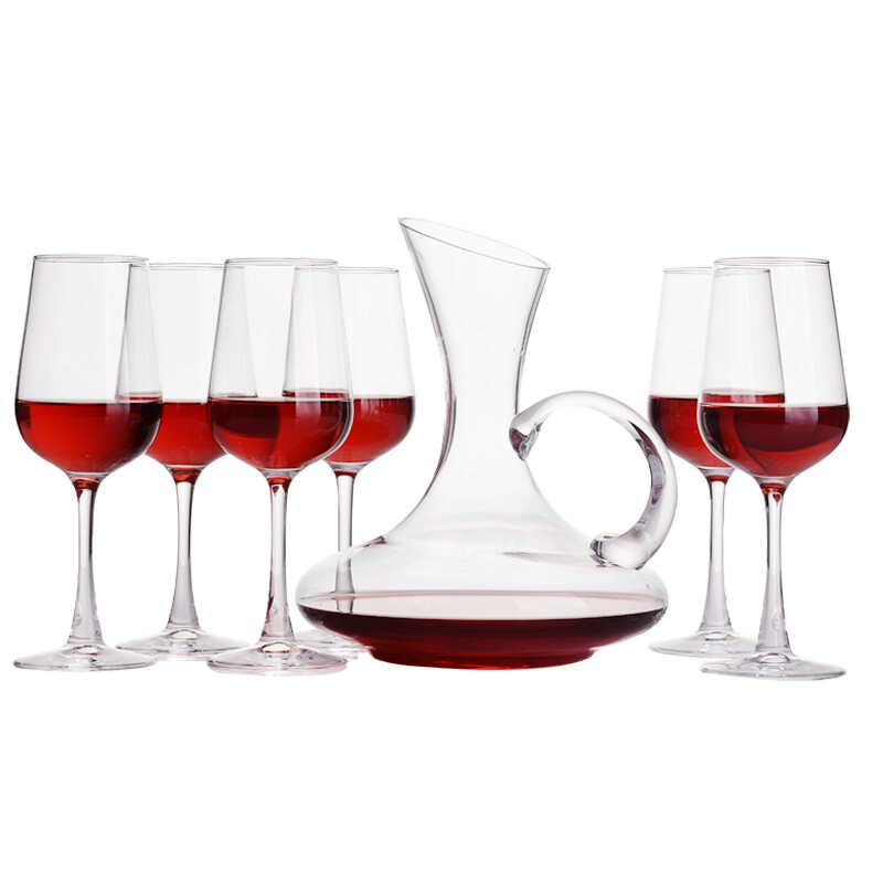Green apple red wine cup goblet wine cup set 7-piece red wine cup * 6 sober * 1 ej5736q7 / L7
