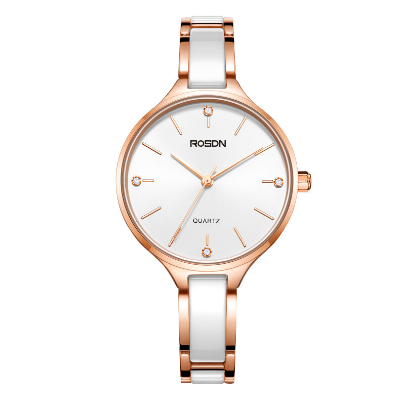 Roseton watch simple fashion clock quartz women's watch room rose white face l3608s-mrw