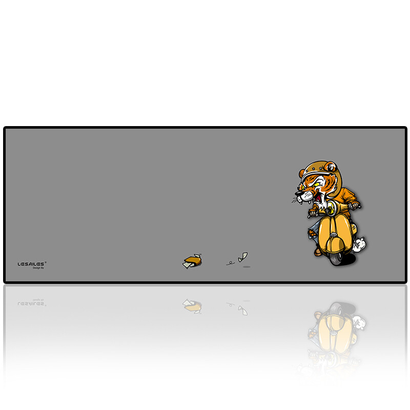 Lesailes 800 * 300 * 3mm tiger game video game mouse pad for going out to see joy large computer keyboard table pad easy to clean