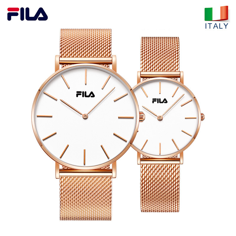 FILA watch women's 32mm white dial Milanese stainless steel strap fashion trend women's Quartz student watch fll38-778-503-808