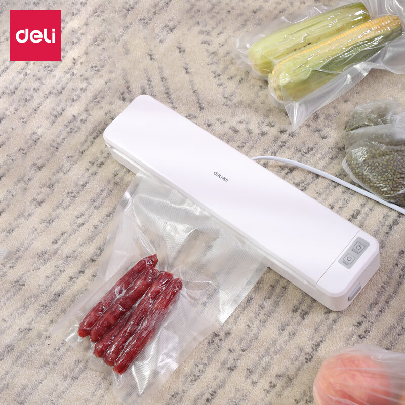 Deli automatic vacuum portable storage packaging machine vacuum machine plasticizer household commercial small vacuum sealing machine laminating machine 14888