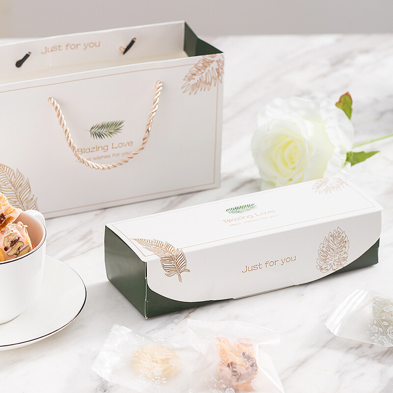 Magic Kitchen snowflake crisp moon cake packaging box nougat biscuit gift box baking packaging carton 20 packages