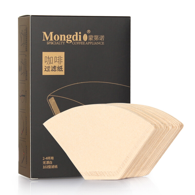 Mongdio coffee filter paper 100 drip American coffee machine manual coffee filter paper 102