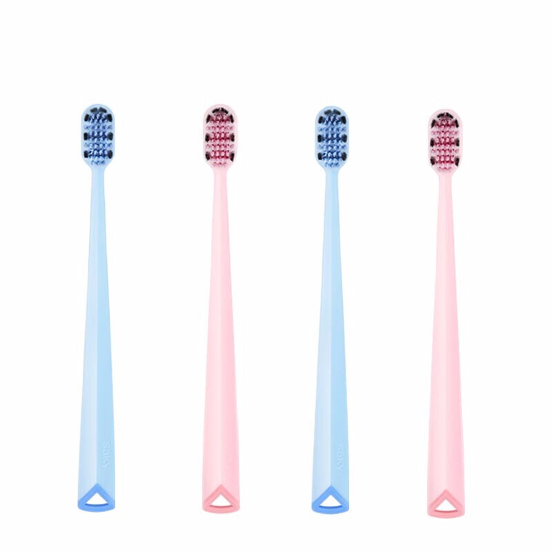Shuke Shuke wide head high-density rotary cleaning soft hair pregnant women can use 4 toothbrushes, family clothes