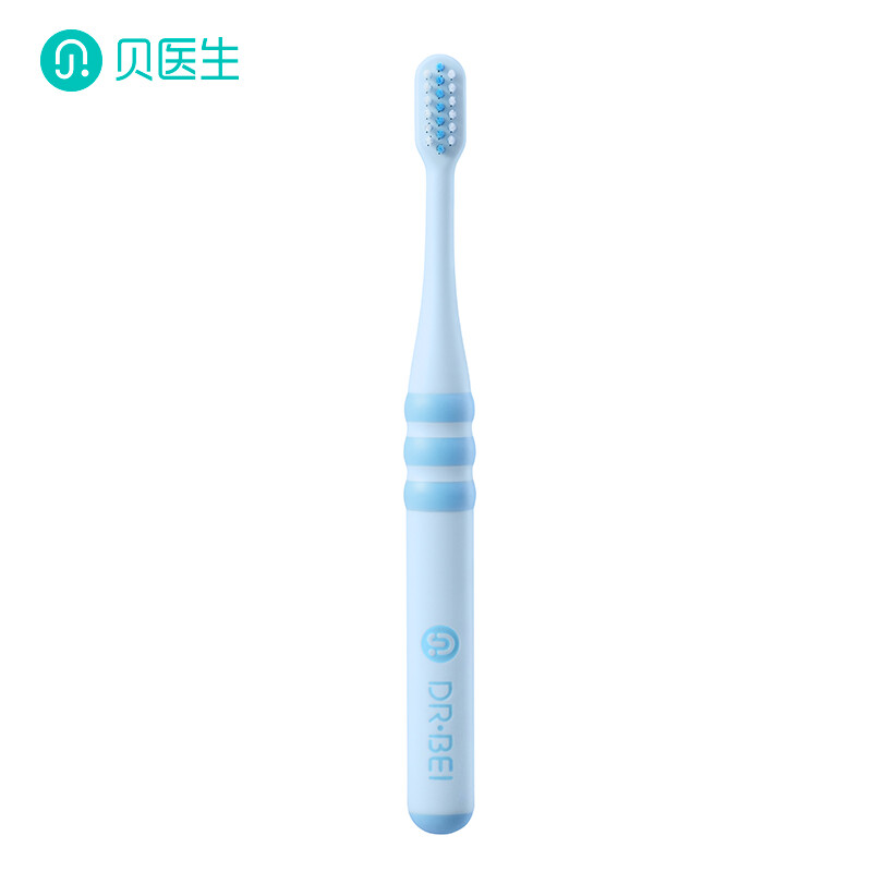 Dr. Bei children's toothbrush blue soft fine soft hair children's training toothbrush single pack 6-12 years old