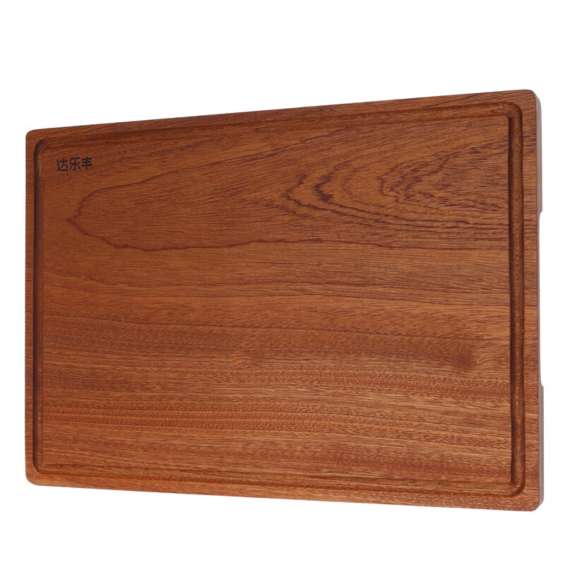Dalefeng whole wood chopping board ebony whole wood chopping board imported solid wood chopping board groove handle square knife board household chopping board wt009 (40 * 28 * 2.2cm)